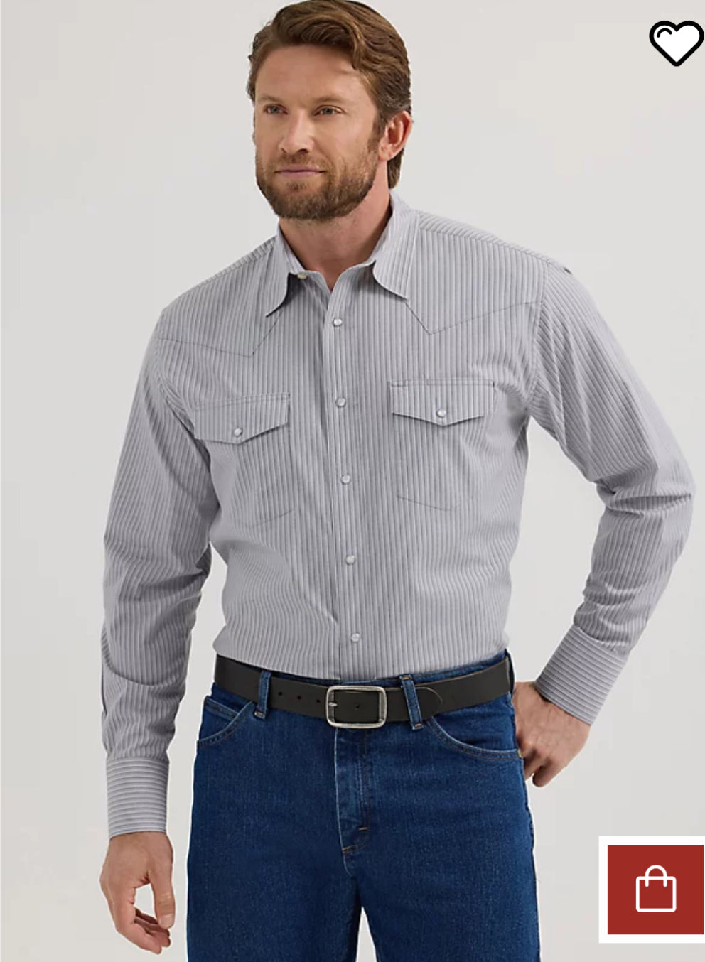 WRANGLER WESTERN LONG SLEEVE MENS SHIRT