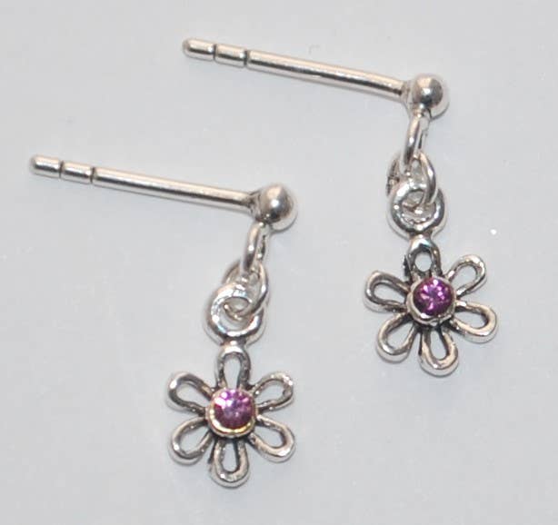 Semaki & Bird - Wildflower Dangle Earring - amethyst