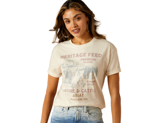 ARIAT WOMENS FEED SHORT SLEEVE TSHIRT