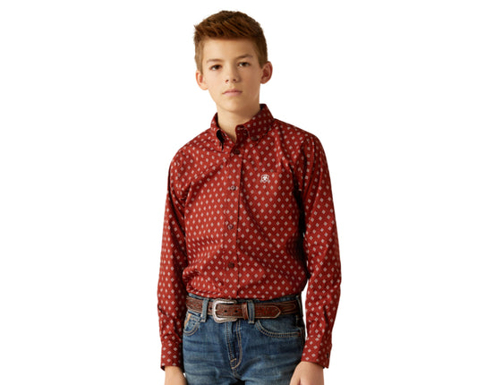 ARIAT BOYS PAX CLASSIC FIT SHIRT