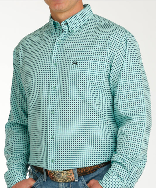 CINCH MENS LONG SLEEVE PRINT ARENAFLEX SHIRT