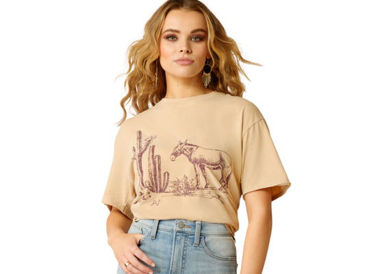 ARIAT WOMENS BURRO SHORT SLEEVE TSHIRT