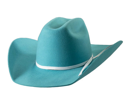 TWISTER YOUTH TURQUIOSE WOOL COWBOY HAT