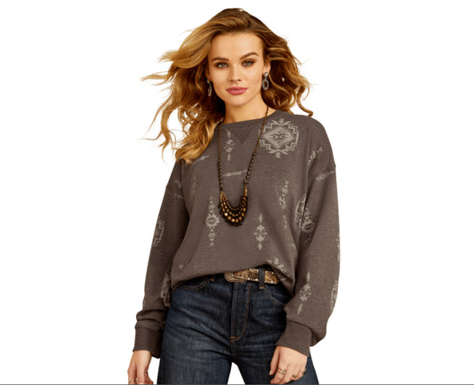 ARIAT WOMENS OUTLAW OVERSIZED SWEATSHIRT