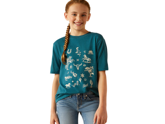 ARIAT YOUTH SKETCH PAD TSHIRT