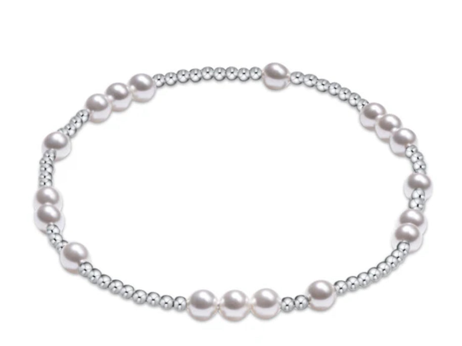 E NEWTON EXTENDS HOPE UNWRITTEN STERLING 4 MM BEAD BRACELET