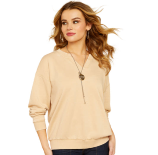 ARIAT WOMENS UNWIND SWEATSHIRT TANNIN