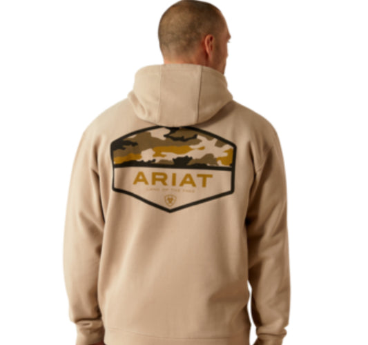 ARIAT MENS CAMO HEX HOODIE