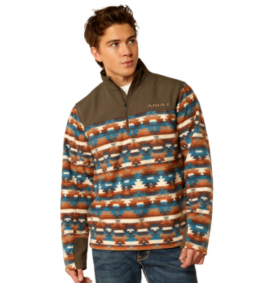 ARIAT MENS BASIS 2.0 1/4 ZIP SWEATER