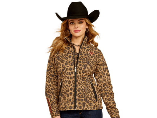 ARIAT WOMENS NEW TEAM SOFTSHELL PRINT JACKET