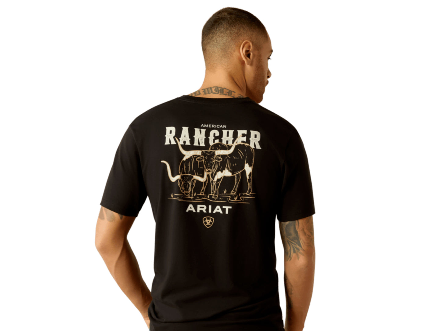 ARIAT MENS AMERICAN RANCHER SHORT SLEEVE TEE