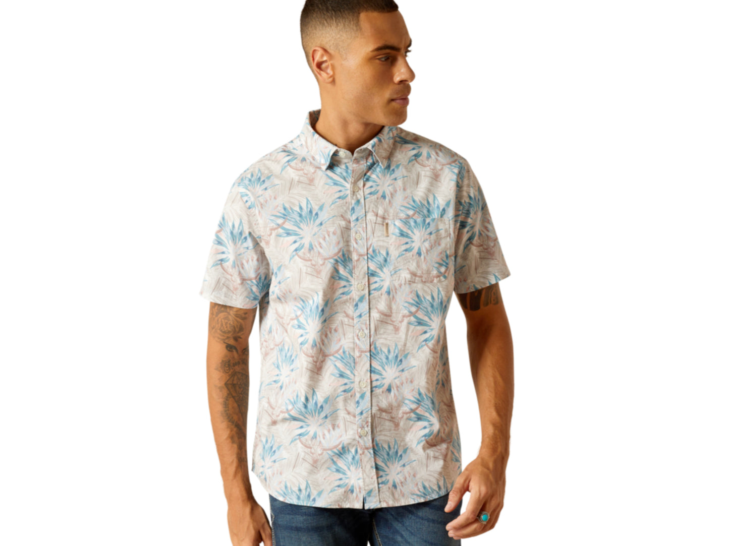 ARIAT MENS MACKLIN STRETCH MODERN FIT SHIRT