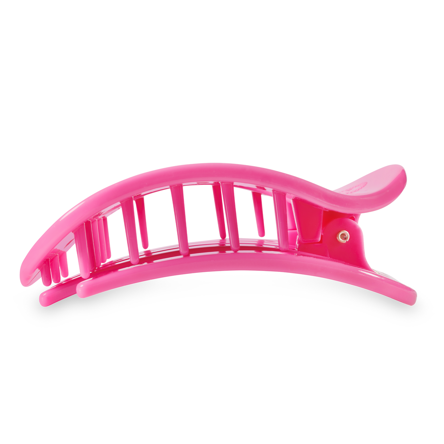 TELETIES - Paradise Pink Large Flat Round Hair Clip