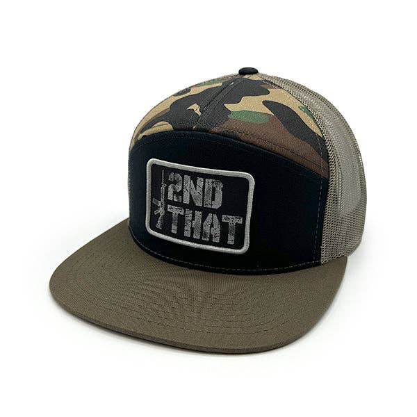 Shield Republic LLC - I Second That Woven Patch Hat: Curved Bill Snapback / Heather And Black