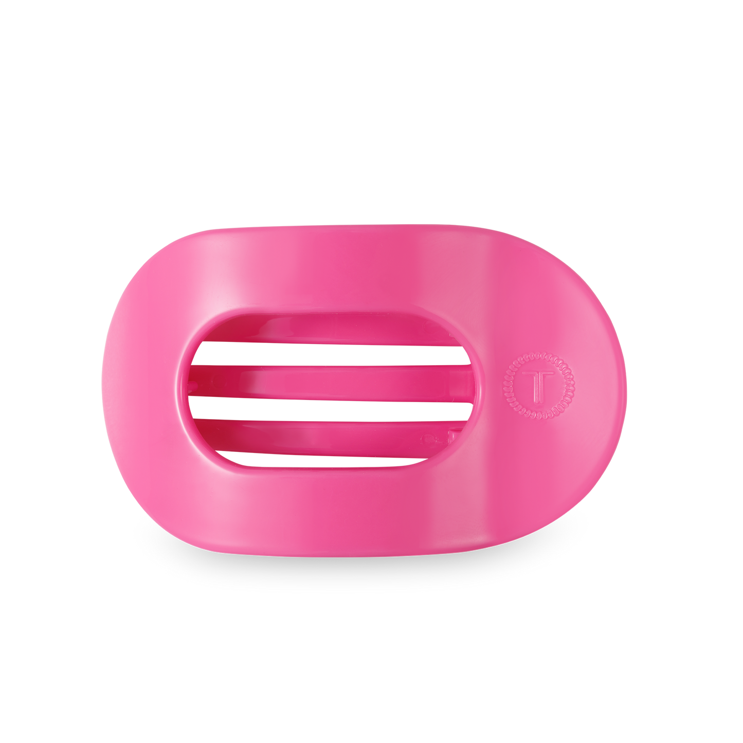 TELETIES - Paradise Pink Medium Flat Round Hair Clip