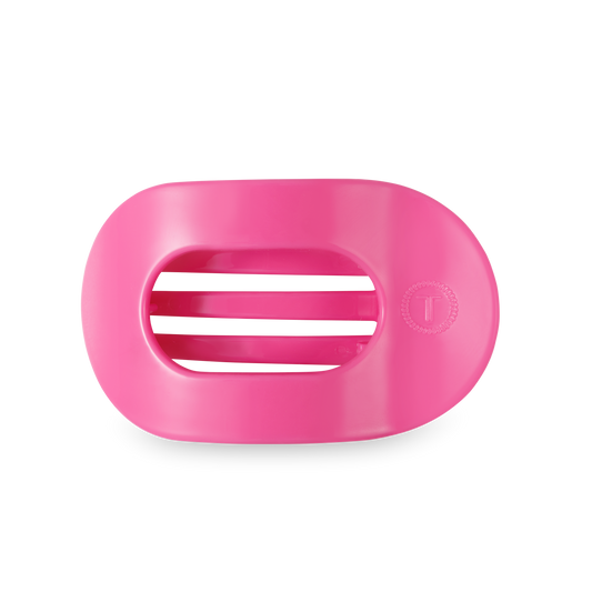 TELETIES - Paradise Pink Medium Flat Round Hair Clip