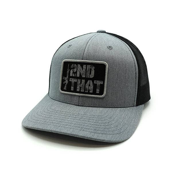 Shield Republic LLC - I Second That Woven Patch Hat: Curved Bill Snapback / Heather And Black