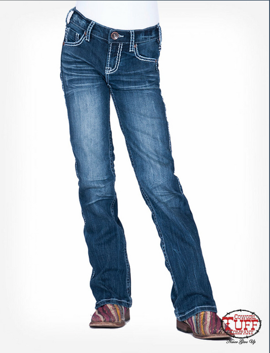 Cowgirl Tuff Girl’s Edgy Classic Bootcut Jean