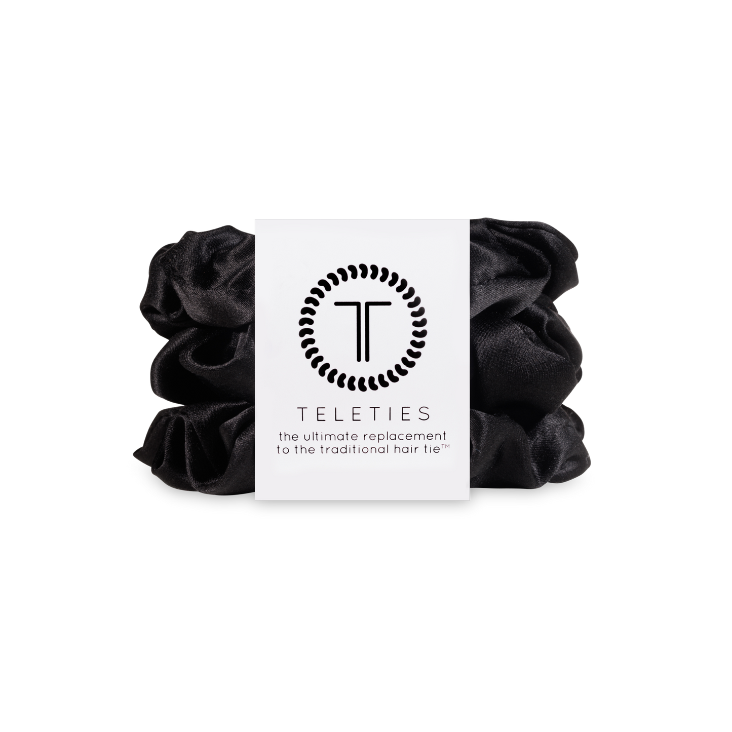 TELETIES - Jet Black Large Scrunchie