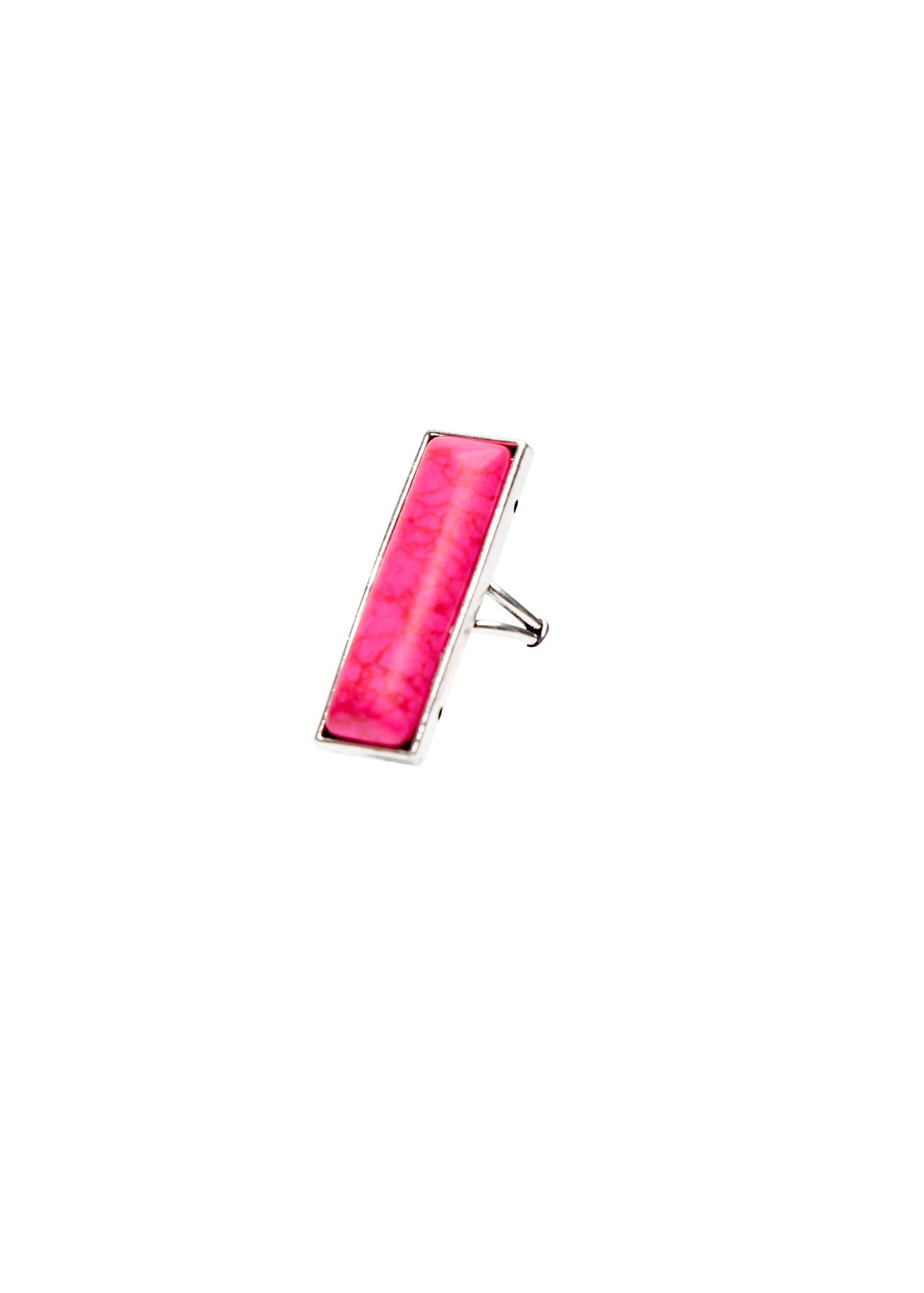 West & Co. - Adjustable Pink Bar Ring