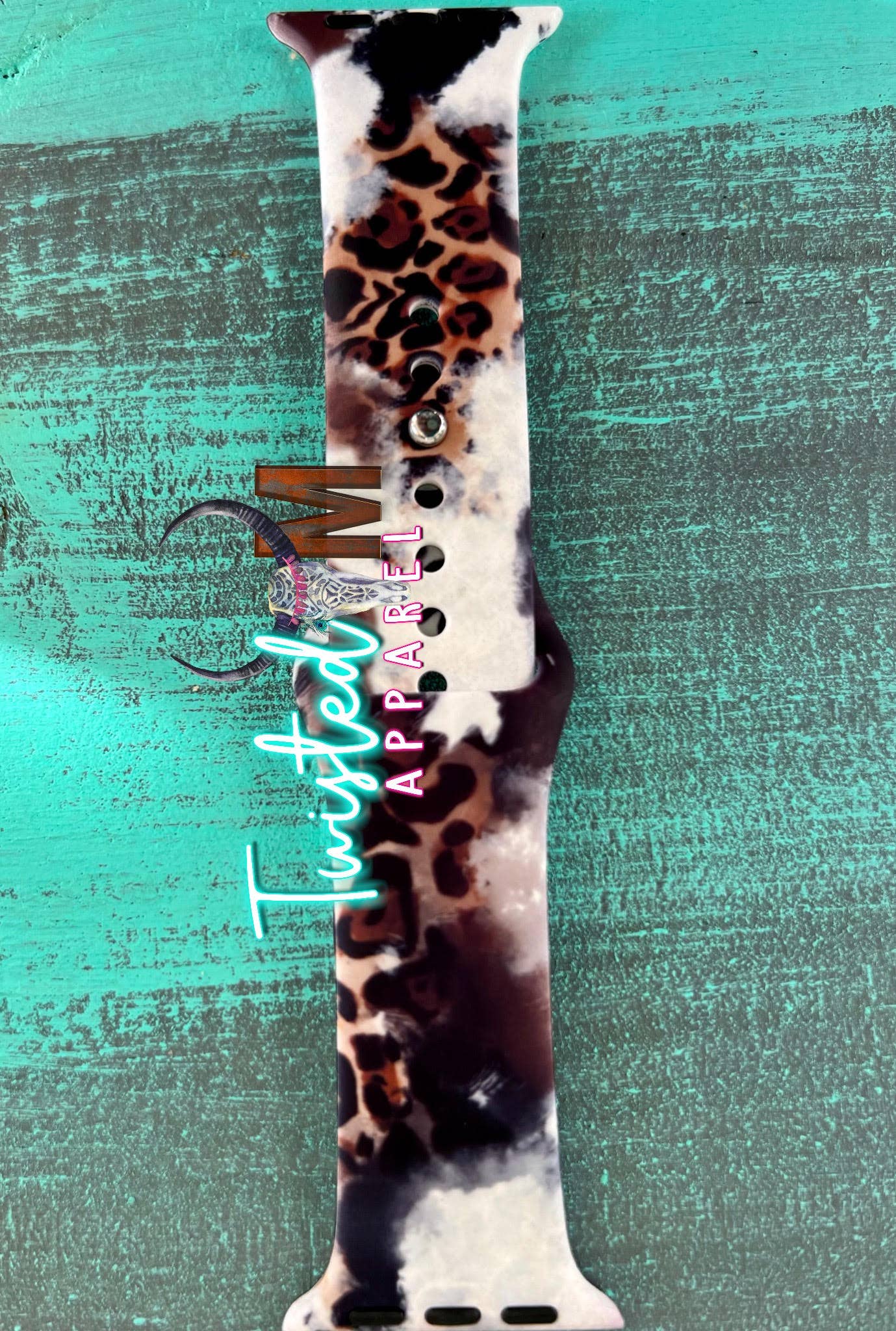 Twisted M, LLC - Watch Band 17-Leoaprd & Cow Print