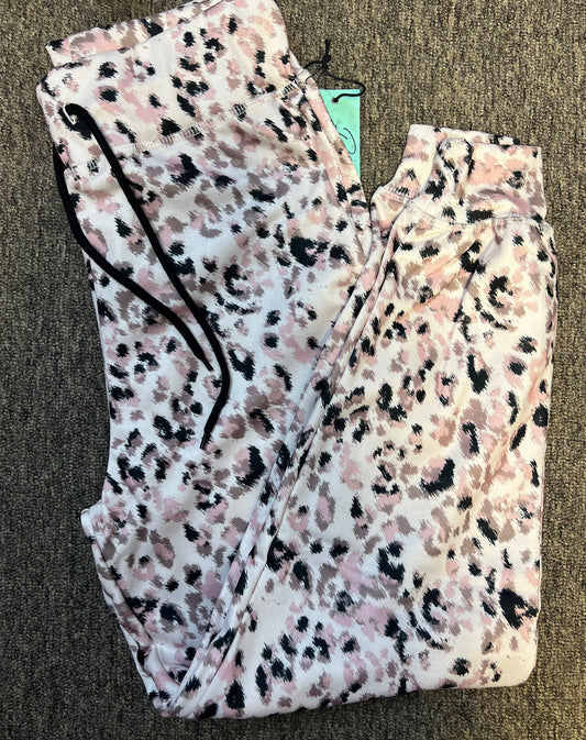 RANGE BY ROCK&ROLL LOUNGEWEAR PINK CHEETAH PANTS